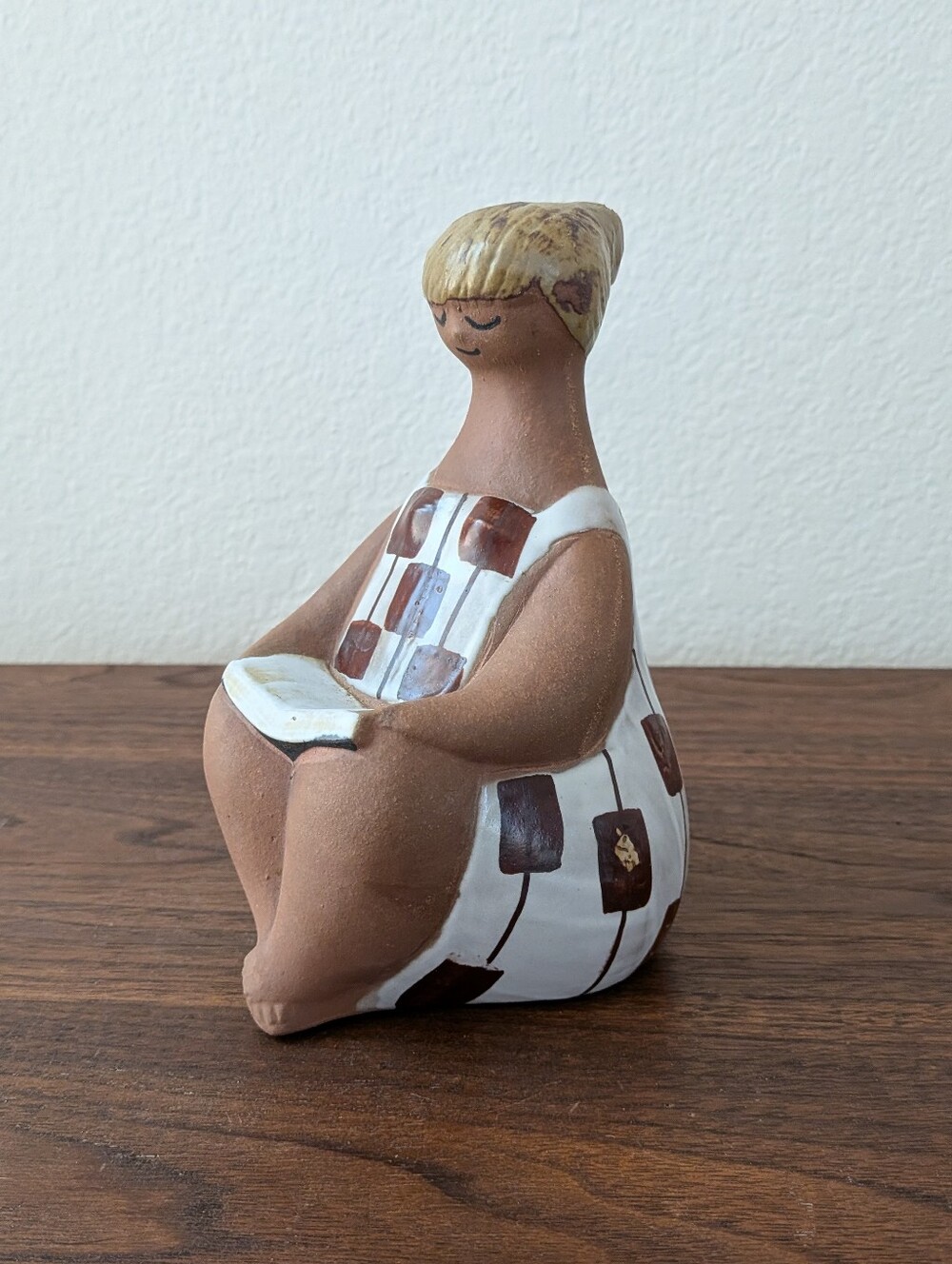 Lisa Larson 1958 Charming Charlotta ABC Girls Stoneware Figurine Sweden Art MCM